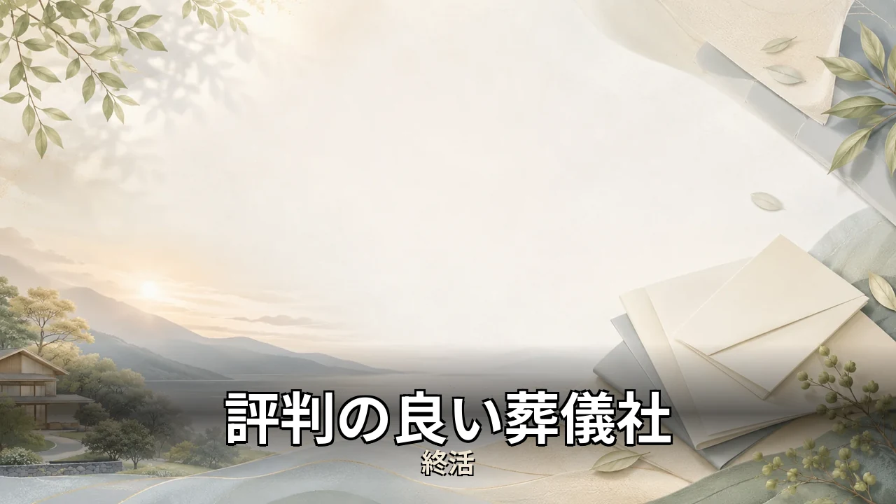 評判の良い葬儀社｜評判・解約・向かない人を本音で解説